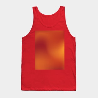 Hot Orange and Red Desert Abstract Gradient Design Tank Top